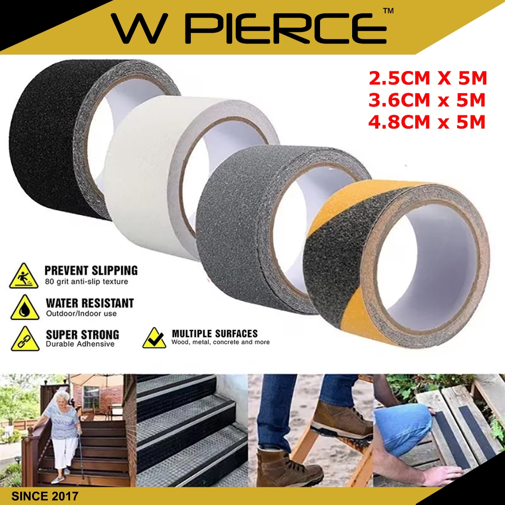 1 Roll Frosted Non-slip Tape, Stair Step Steel Sandpaper Self-adhesive  Non-slip Tape, Stairs Anti Slip Tape Strips