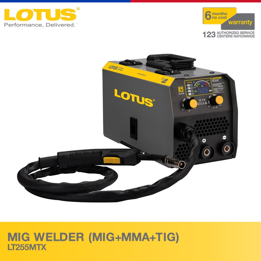 Lotus Mig Welder (MIG+MMA+TIG) LT255MTX - Power Tools | Welding Tools ...