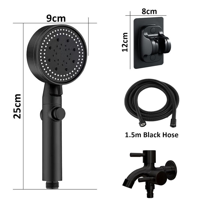 4 in 1 Shower Head Set shower with faucet 5-speed Pressurized Bathroom ...