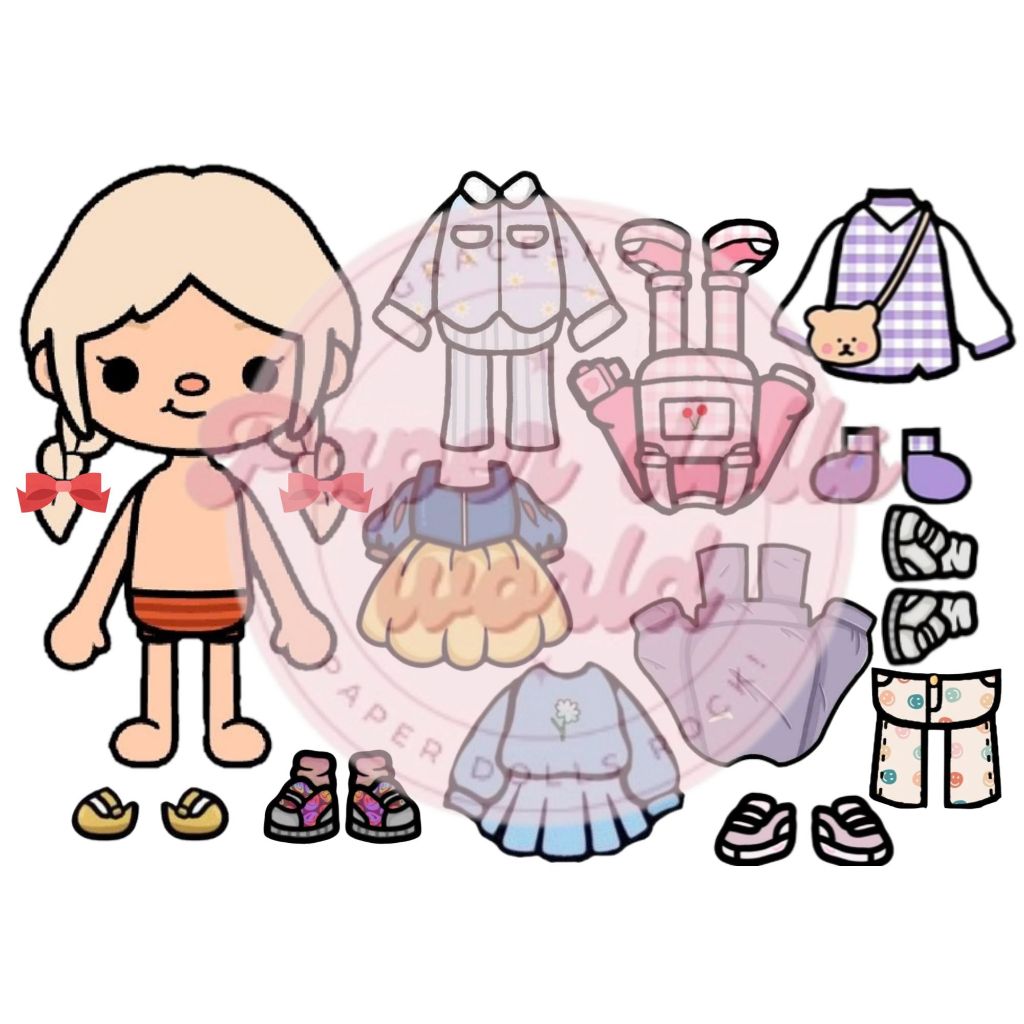 Laminated Paper doll set a Shopee Philippines