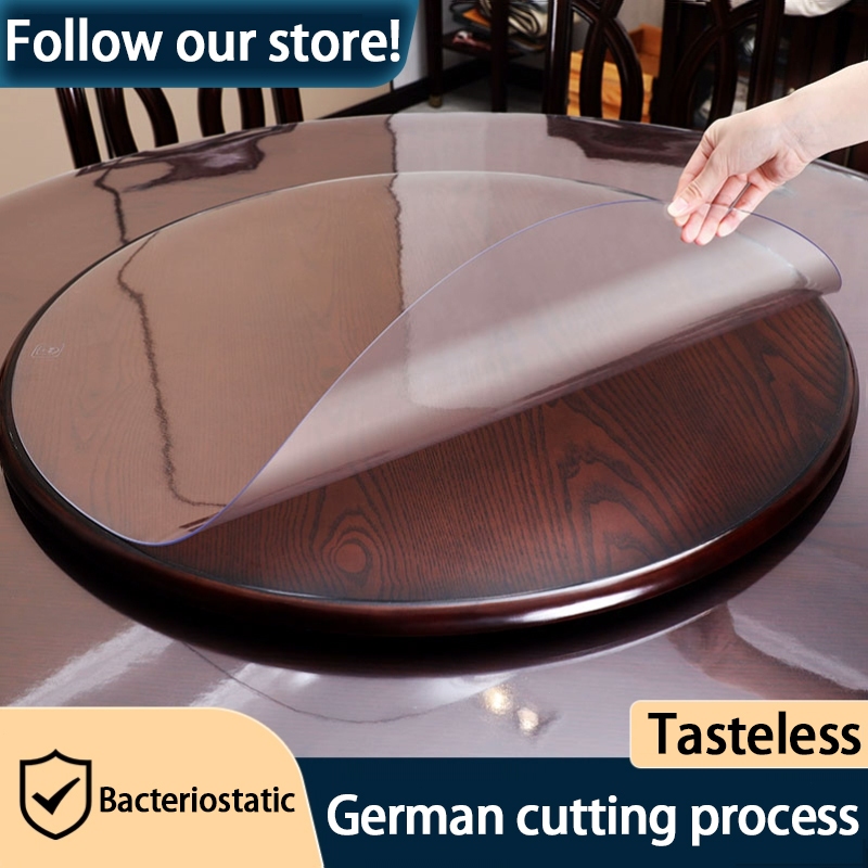4/6/8 seater/Round transparent pvc table cloth Waterproof antiscald