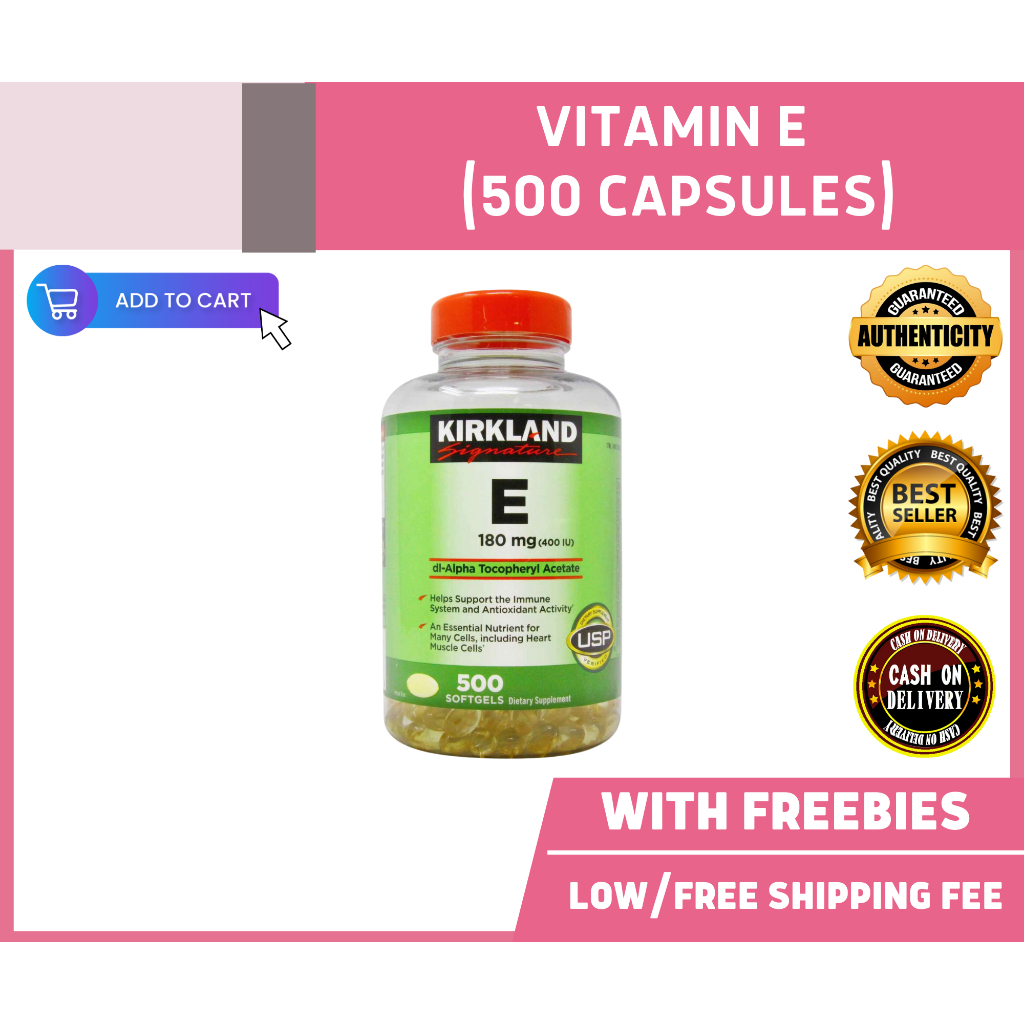 KIRKLAND VITAMIN E (500 CAPSULES) Shopee Philippines
