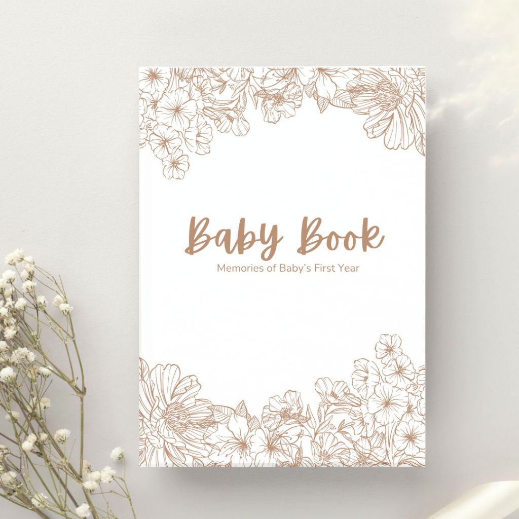Baby Book Memory Journal Scrapbook for Mom Memories of Baby's First