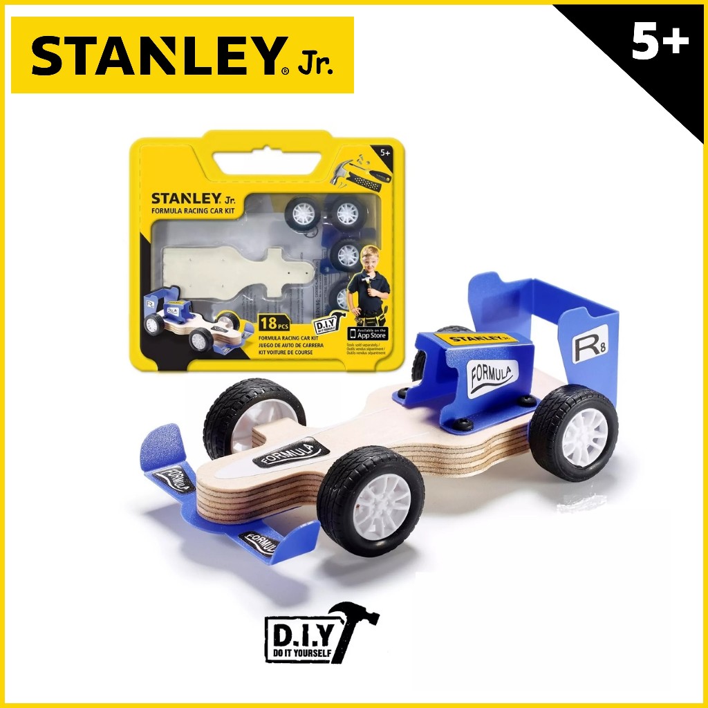 STANLEY Jr. | Mini Formula Racing Car Assembly Kit (Wooden) DIY ...