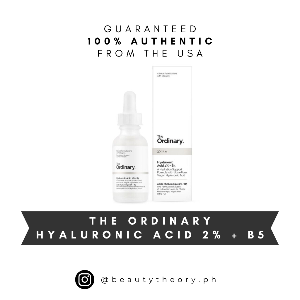 The Ordinary Hyaluronic Acid 2 + B5 Shopee Philippines