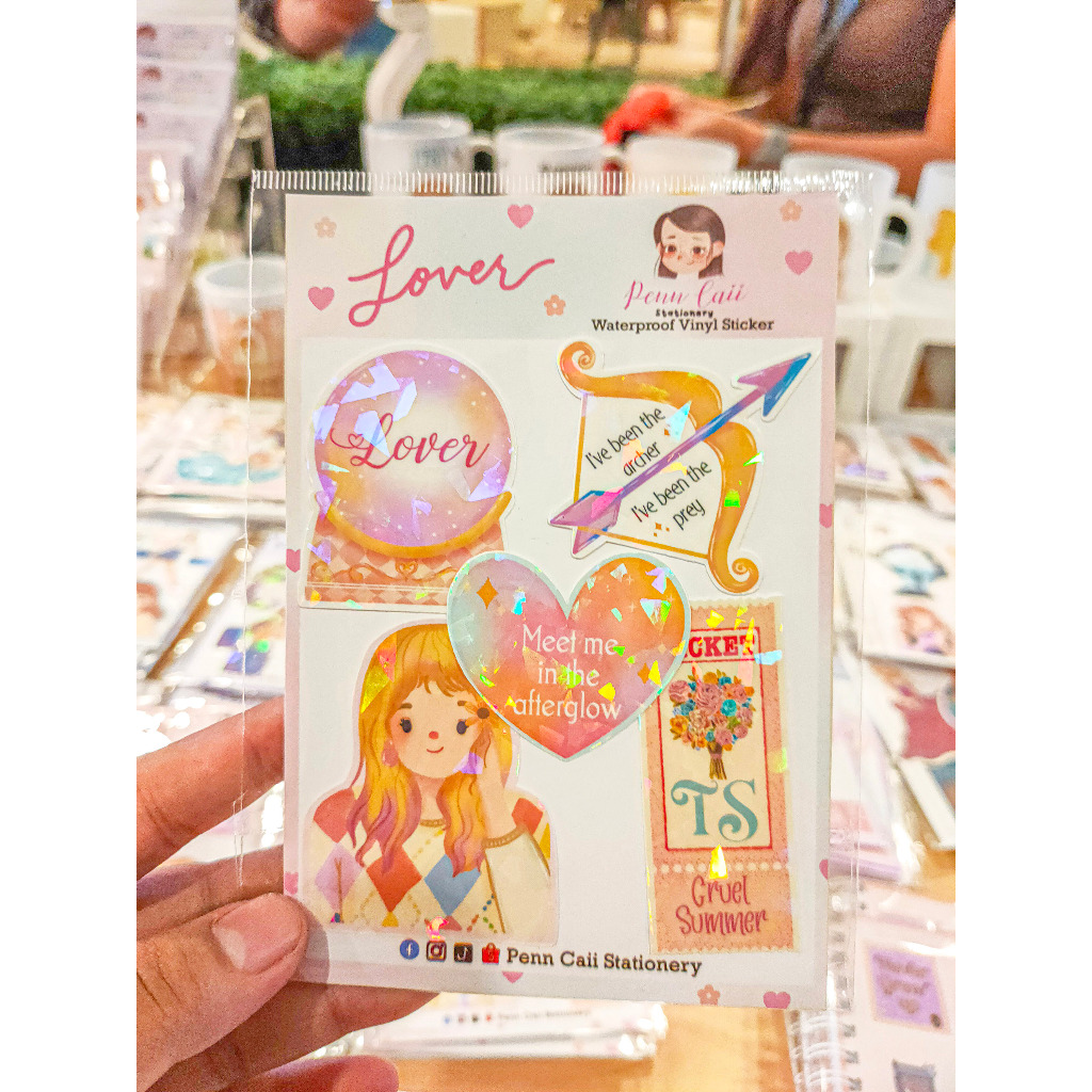 TS LOVER NEW Waterproof Vinyl Sticker, Taylor Swift Sticker, Penn Caii  stationery