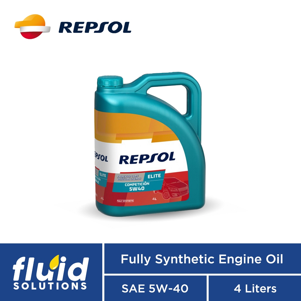 Repsol Elite Competicion 5W-40 Fully Synthetic Engine Oil (4L) | Shopee ...