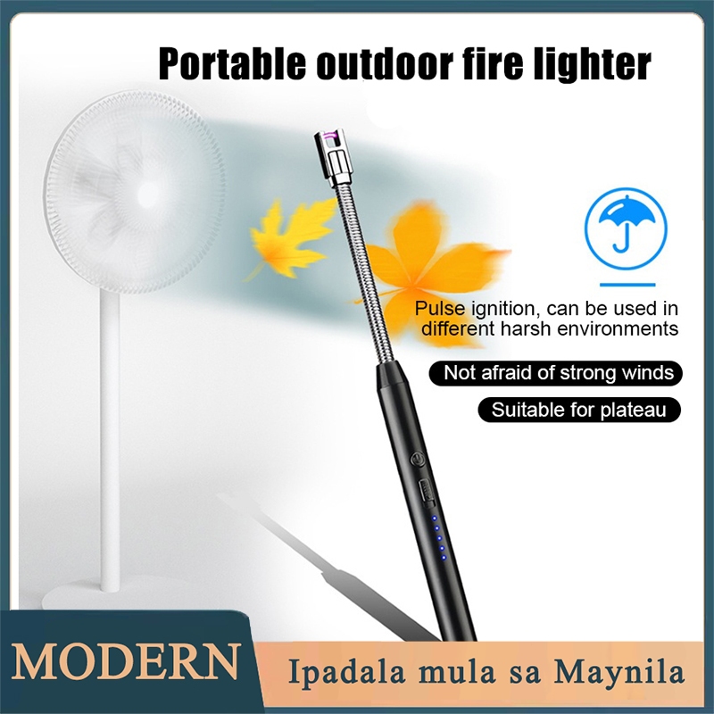 Lighter USB Rechargeable Electric Arc Igniter 360° Flexible Windproof