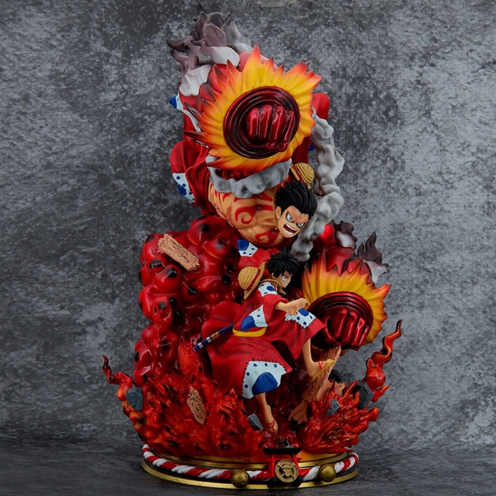 Little akiba one piece gear 4 luffy figure model toy with box | Shopee ...