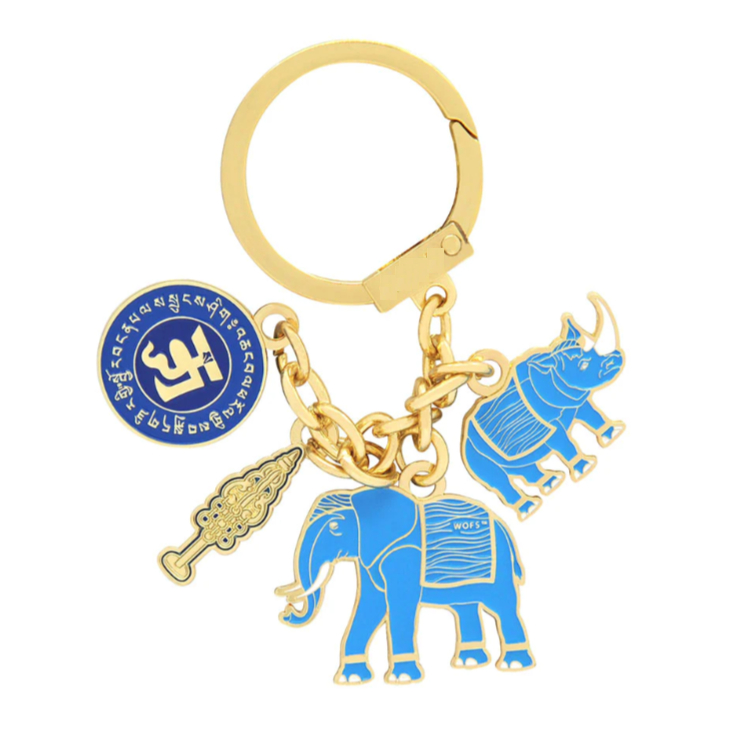 2024 LILLIAN TOO ELEPHANT & RHINOCEROS WITH KSITIGARBHA STAFF AMULET TO ...