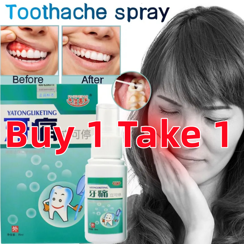 35ML Toothache Relief Spray Antiinflammatory Painrelieving Removes