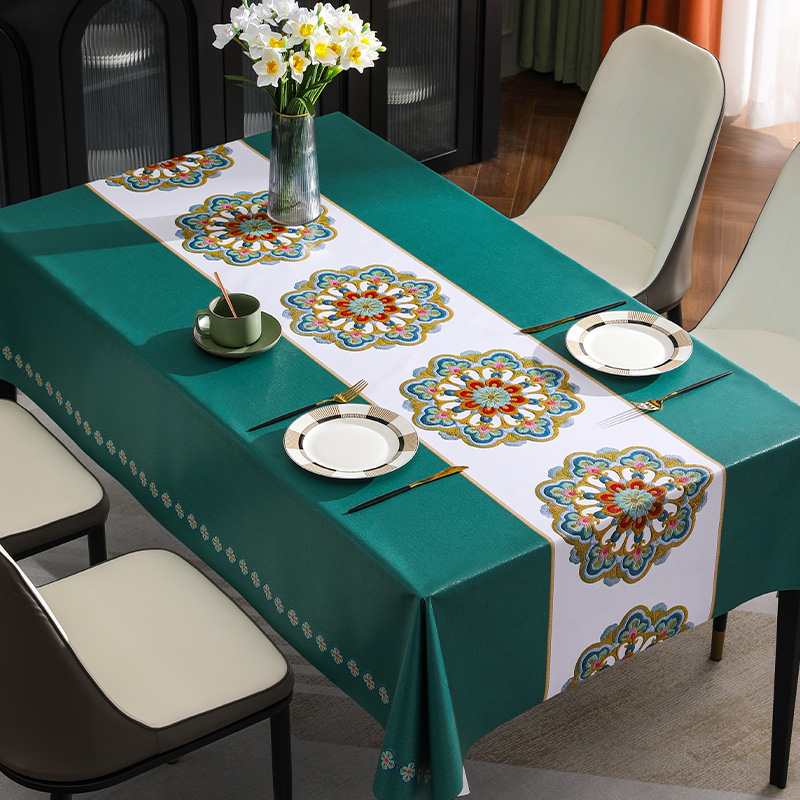 Table Cloth Oilproof Waterproof Tablecloth Rectangular Tablecloths ...