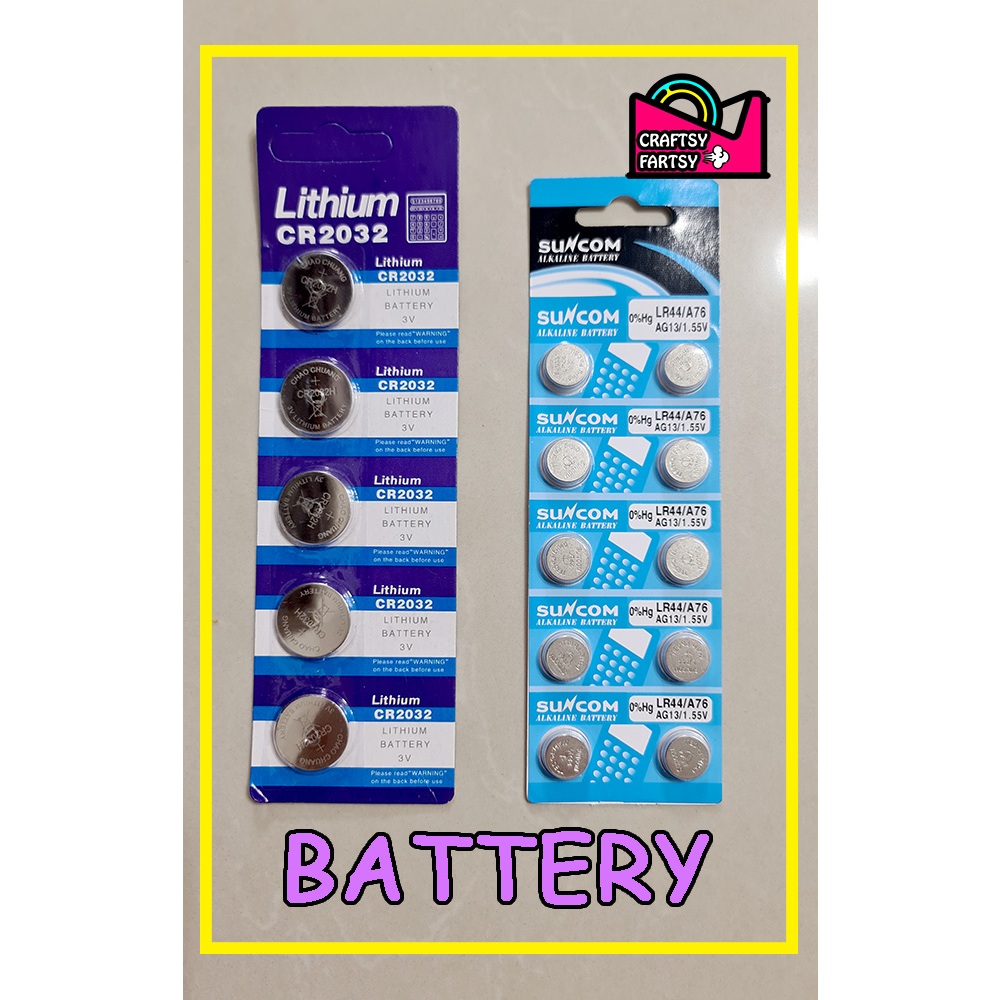 (PER PIECE/PER PACK) Battery/ Button Cell Battery | Shopee Philippines
