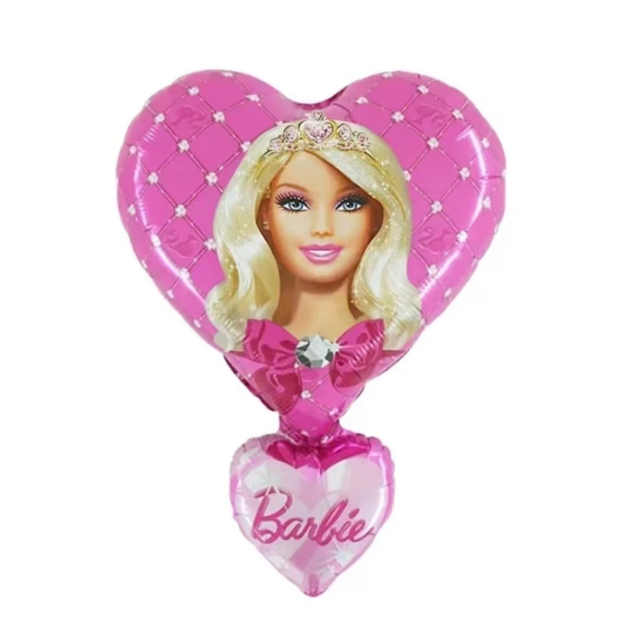 Barbie theme 25 inches Heart Diamond barbie happy birthday party ...