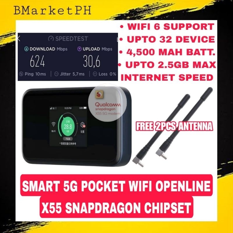 SMART 5G POCKET WIFI OPENLINE ( Fast Delivery ) | Shopee Philippines