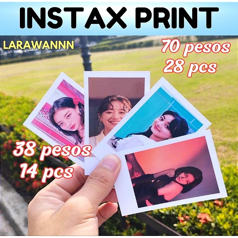 Inspired Instax Print (28pcs/set) Mini Polaroid Print Shopee Philippines