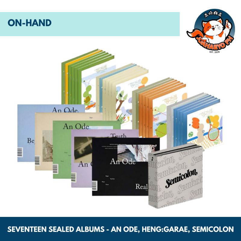[ON-HAND] SEVENTEEN SEALED ALBUMS (2/2) - AN ODE, HENG;GARAE, SEMICOLON ...