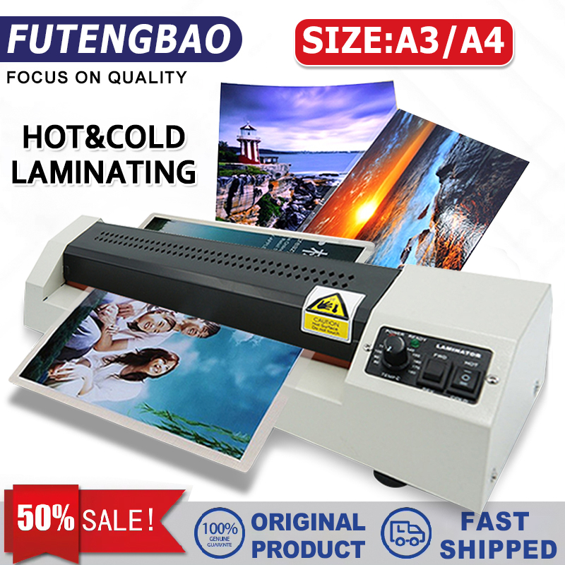 A3 A4 Laminator Machine Hot Cold Reverse 220v Heavy Duty Laminating