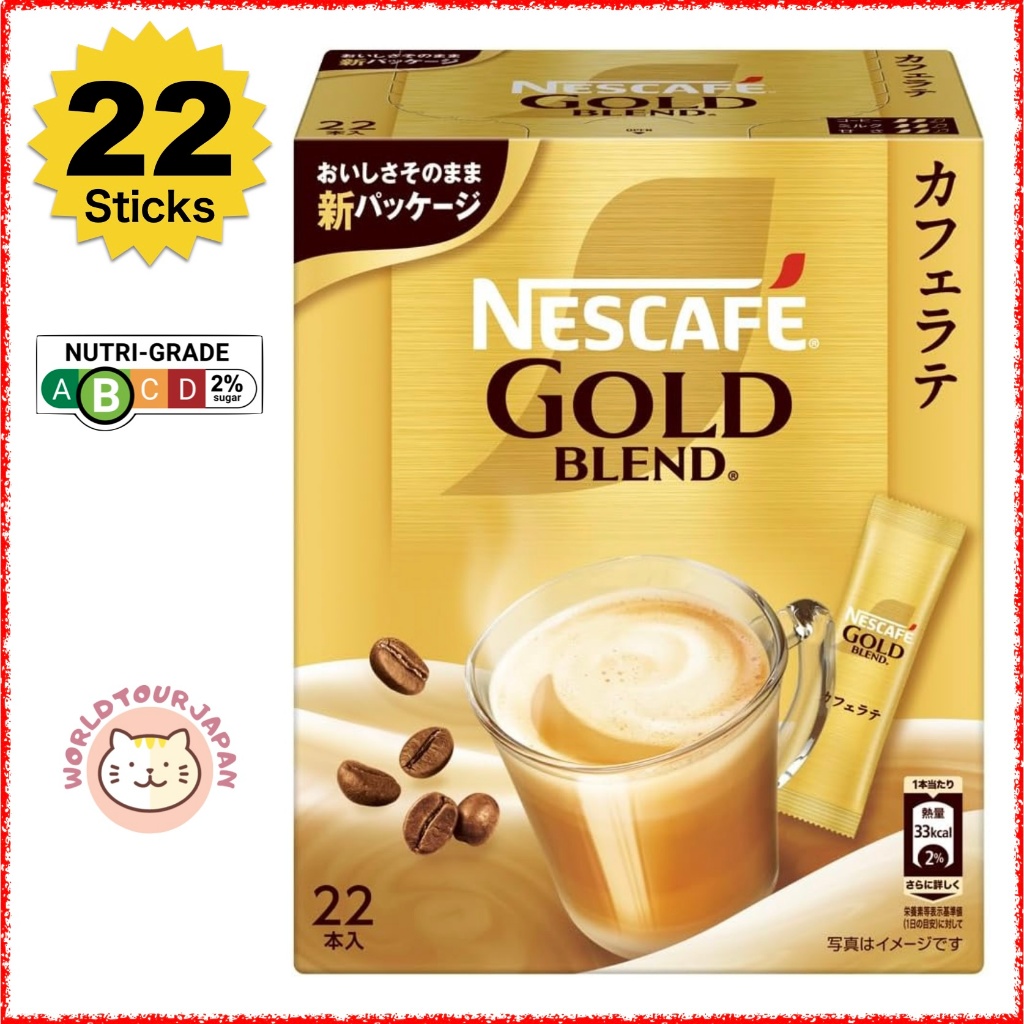 [ Instant Coffee ] Nescafe Gold Blend Cafe Latte 22P / Use Regular