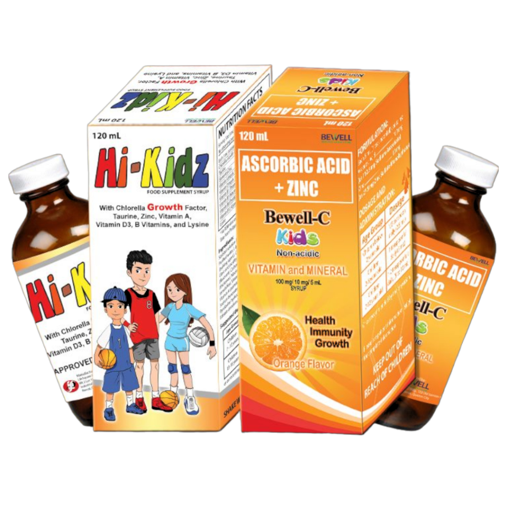 Bewell C Vitamins for Kids and Hi Kidz Bundle 120ml Pampatangkad at