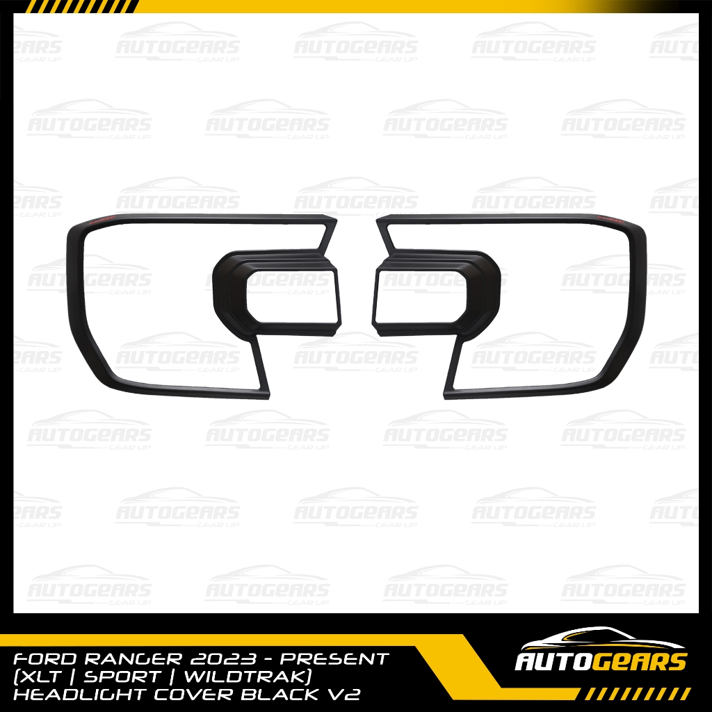 Ford Ranger XL XLS (2023 2024) Headlight & Tail light Cover Set V2