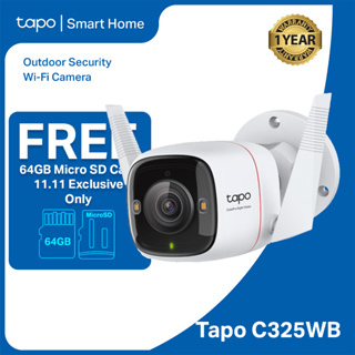 TP-Link Tapo C325WB Outdoor Security Wi-Fi Camera, ColorPro Night