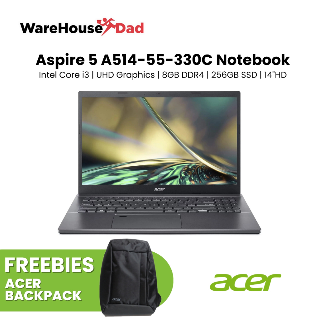 Acer Aspire 5 A514-55-330C | 14-inch FHD IPS | Core i3-1215U | 8GB RAM ...