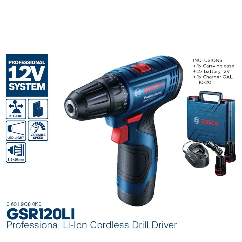 Bosch Professional Lithium Ion Li Ion Cordless Drill Driver Gsr Li G K Tfm Coc