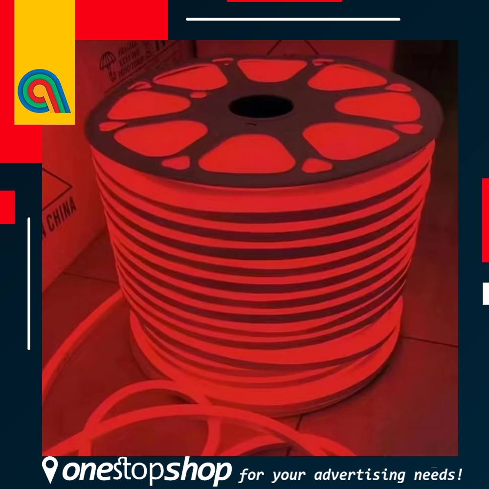 LED Neon Rope Light Outdoor 8x16mm AC:220V Single Color with Plug,End ...