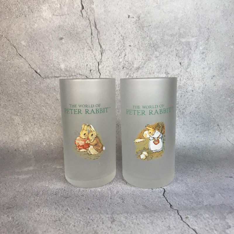 The World of Peter Rabbit Frosted Glass (sold per piece) | Shopee ...