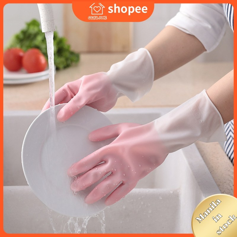 Kitchen Gloves Dishwashing Waterproof Rubber Gloves for Washing Dishes and  Washing Clothes