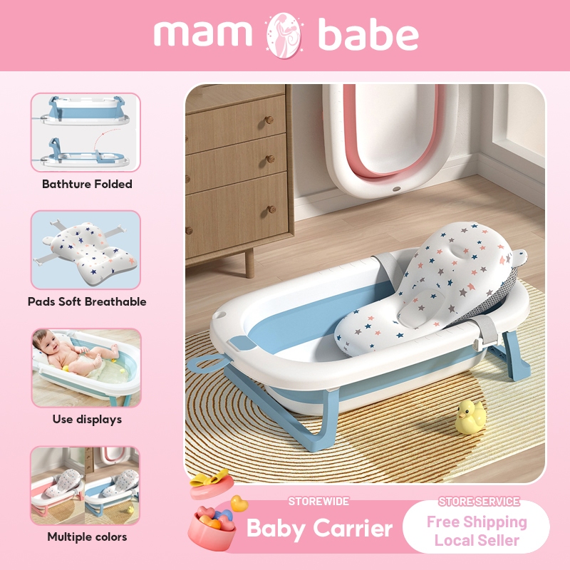 Baby Bath tub Bath mat tub Folding Large Size Bathtub 06 Years Newborn