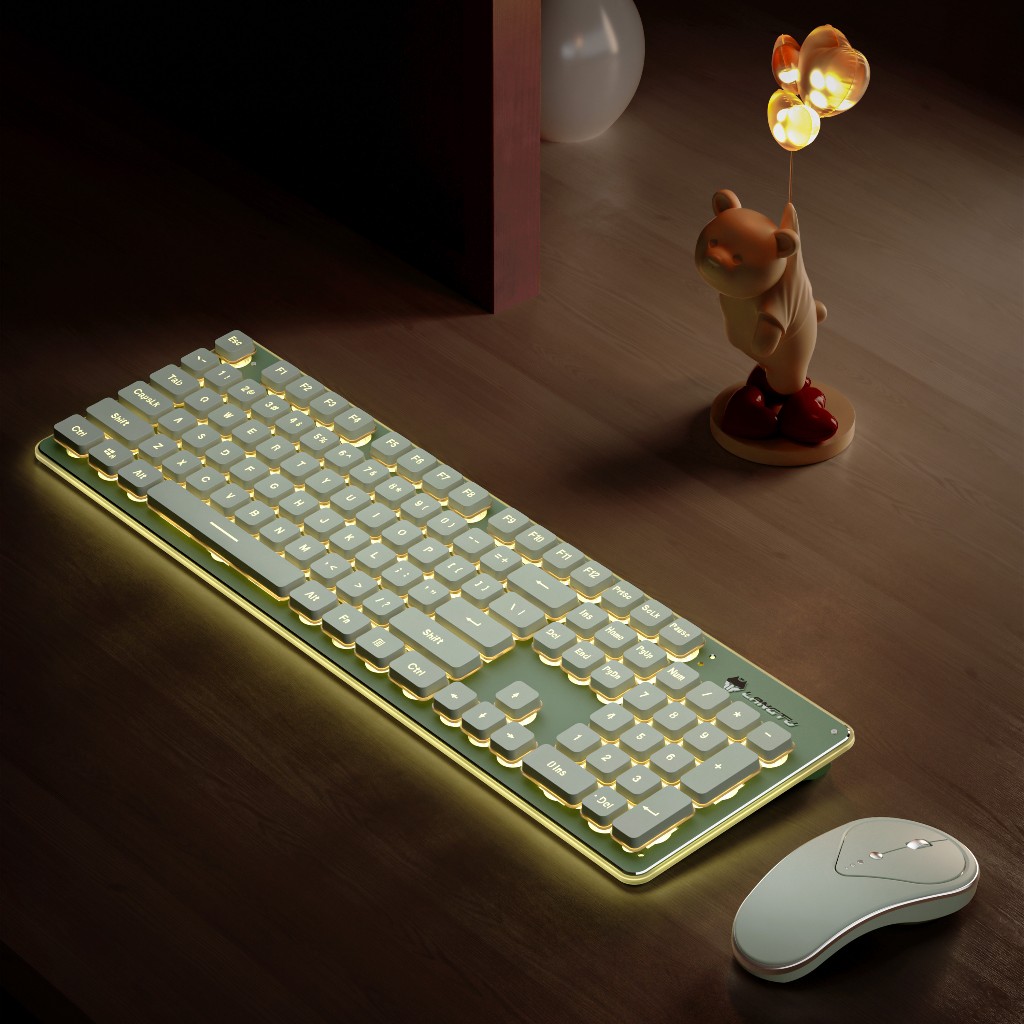 LANGTU Wireless Keyboard and mouse set LT600 2.4Ghz Full-Size And Mouse ...