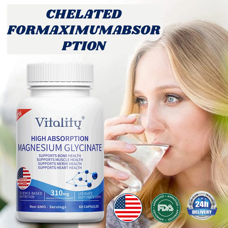 Magnesium Glycinate Supports Stress ManagementMuscle & Metabolism