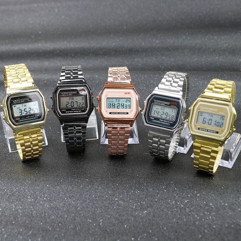 Relo Vintage #159 Full Pure Gold Rosegold Silver Black X Digitial ...