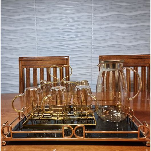 Water Pitcher Glass Set With Serving Tray Shopee Philippines