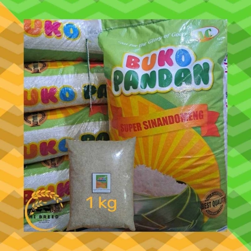 BUKO PANDAN RICE 1Kg ( SUPER SINANDOMENG) | Shopee Philippines
