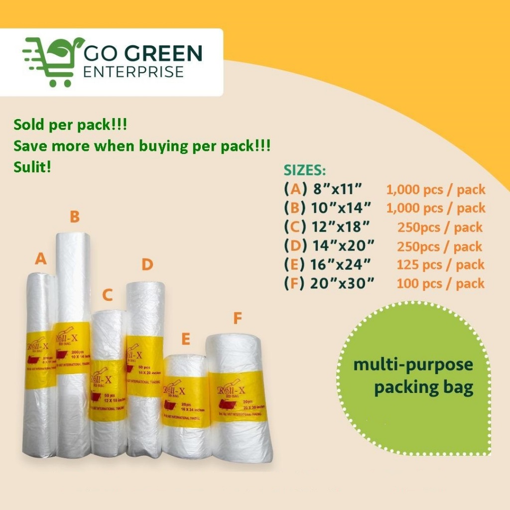 AllPurpose / MultiPurpose Packing HD Roll Plastic Bag (Ulam Bag