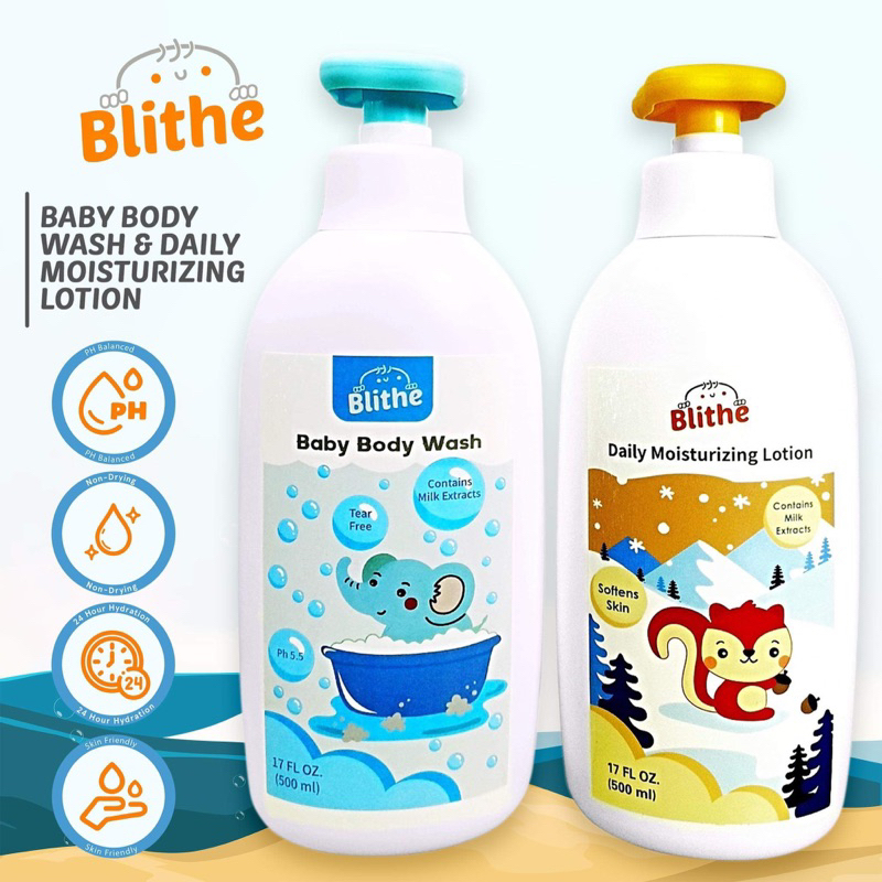 Blithe Gentle Milk Baby Wash And Shampoo Lotion Oatmeal Soap Cleanser