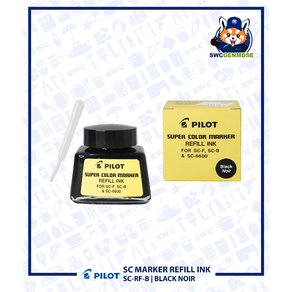 PILOT Super Color Marker Refill Ink Black Noir 30 ML Shopee Philippines