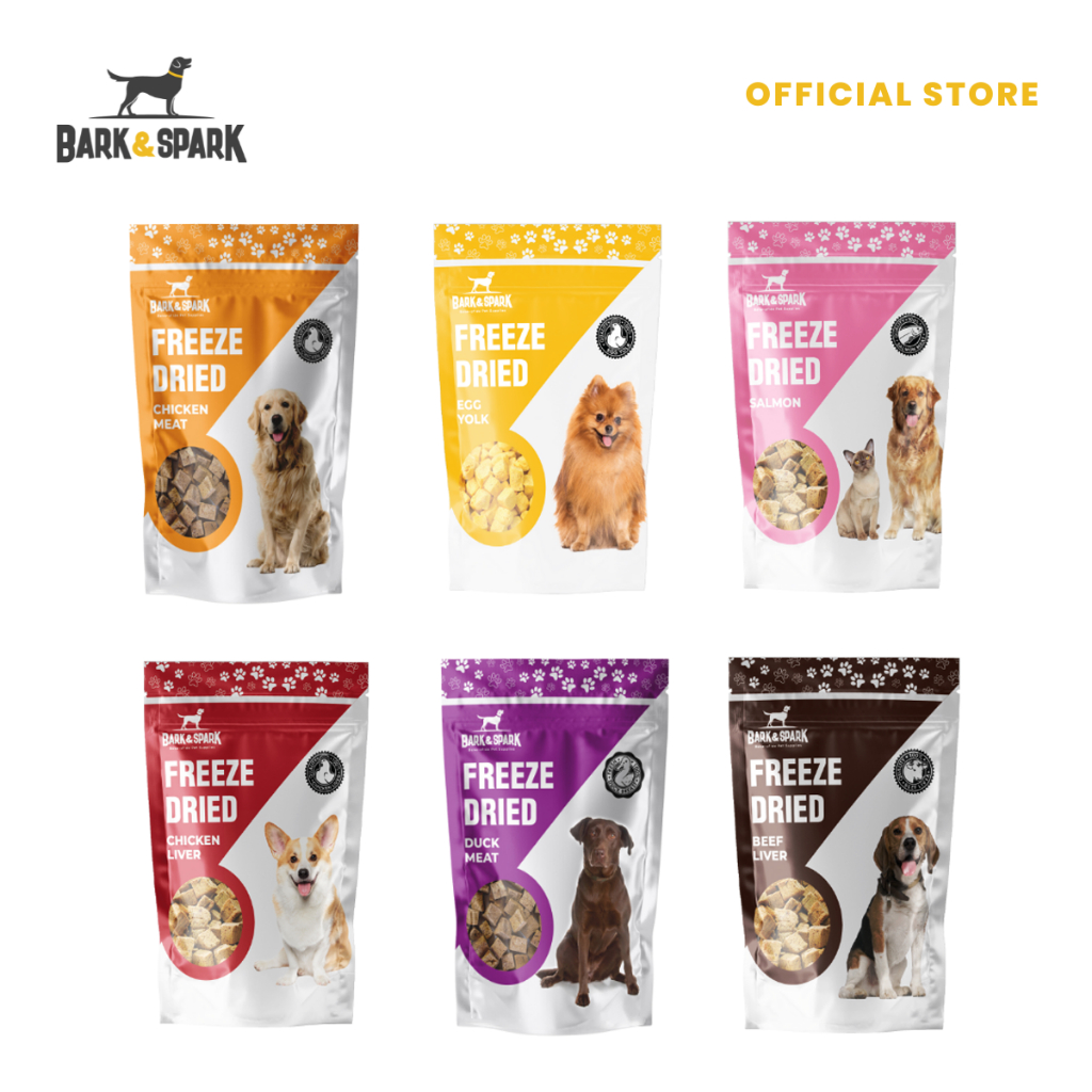 Bark and Spark All Natural Freeze Dried Dog Treats for Dogs and