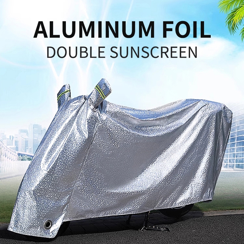 cover motorcycle in rain