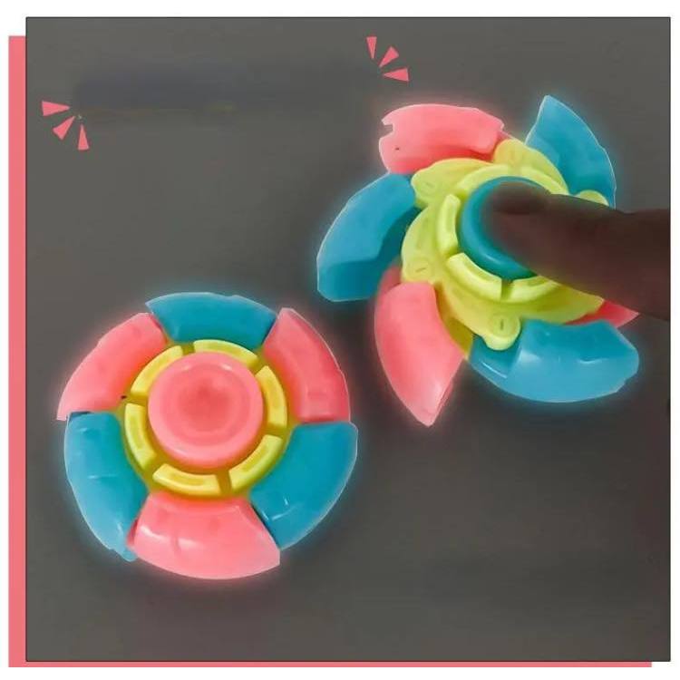 BUY 2 GET 1 Akrsuperior Fidget Gyro LED Spinner 3D finger decompression ...