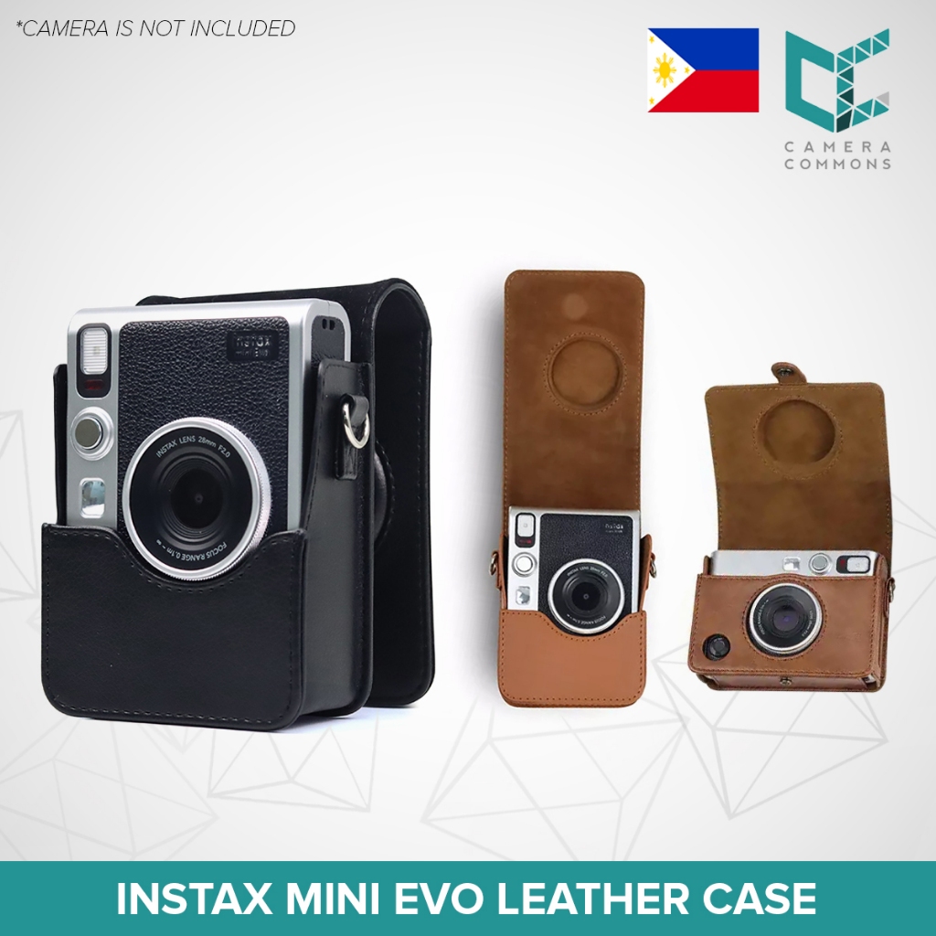 Leather Case Bag Cover Plain Colors for Fujifilm Instax Mini Evo Instant Film Camera