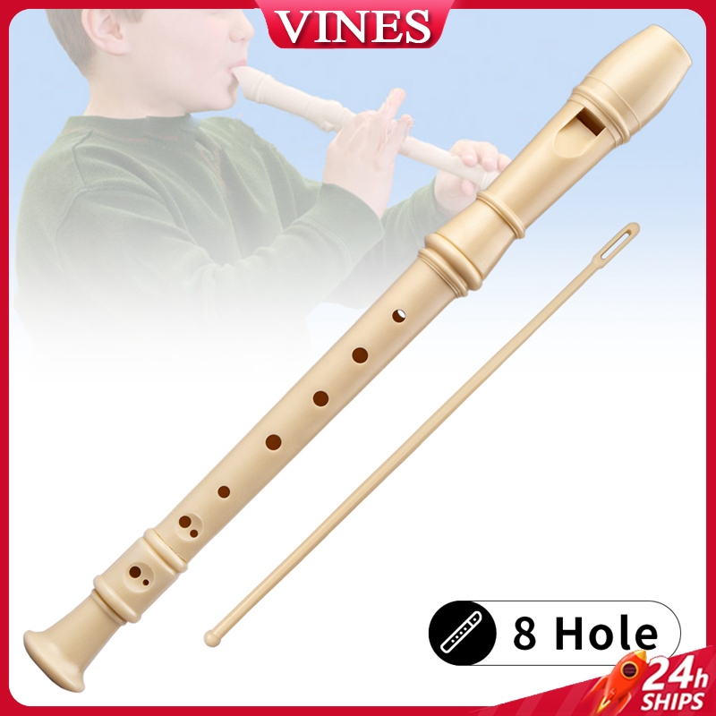 8 Holes C Key Flute Cream Flute German Style Recorder Chinese Dizi