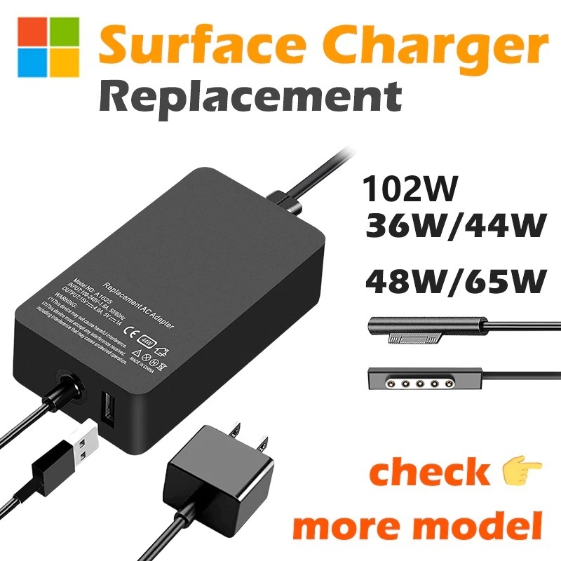 Surface Pro 6 7 8 Charger Magnetic Adapter Microsoft Surface Laptop ...