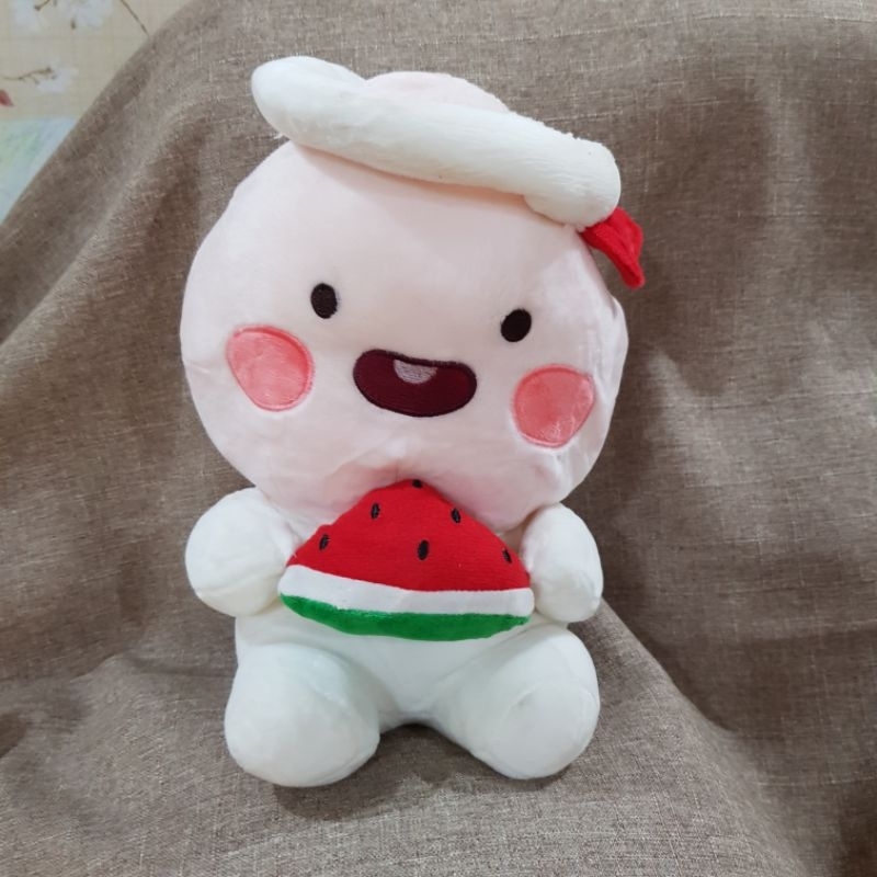 Kakao Friends Little Apeach Strawberry Plush Preloved Shopee Philippines