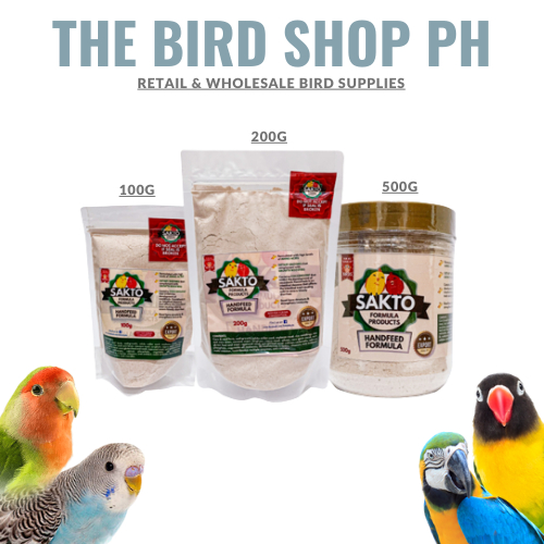 The Bird Shop PH SAKTO Handfeeding Formula Baby bird Food 100g 200g