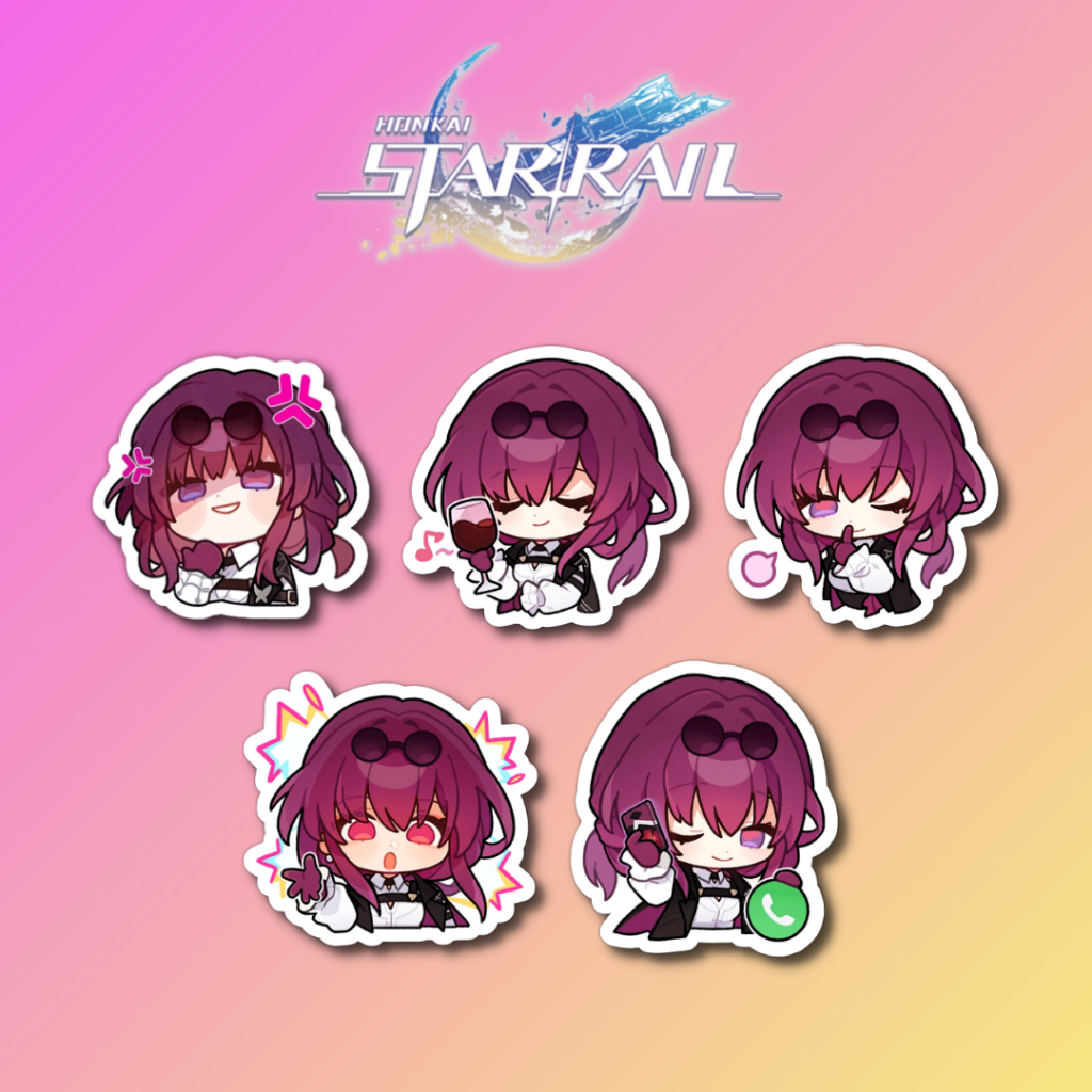 Honkai: Star Rail Kafka Emoji Sticker Set (5pcs) | Shopee Philippines