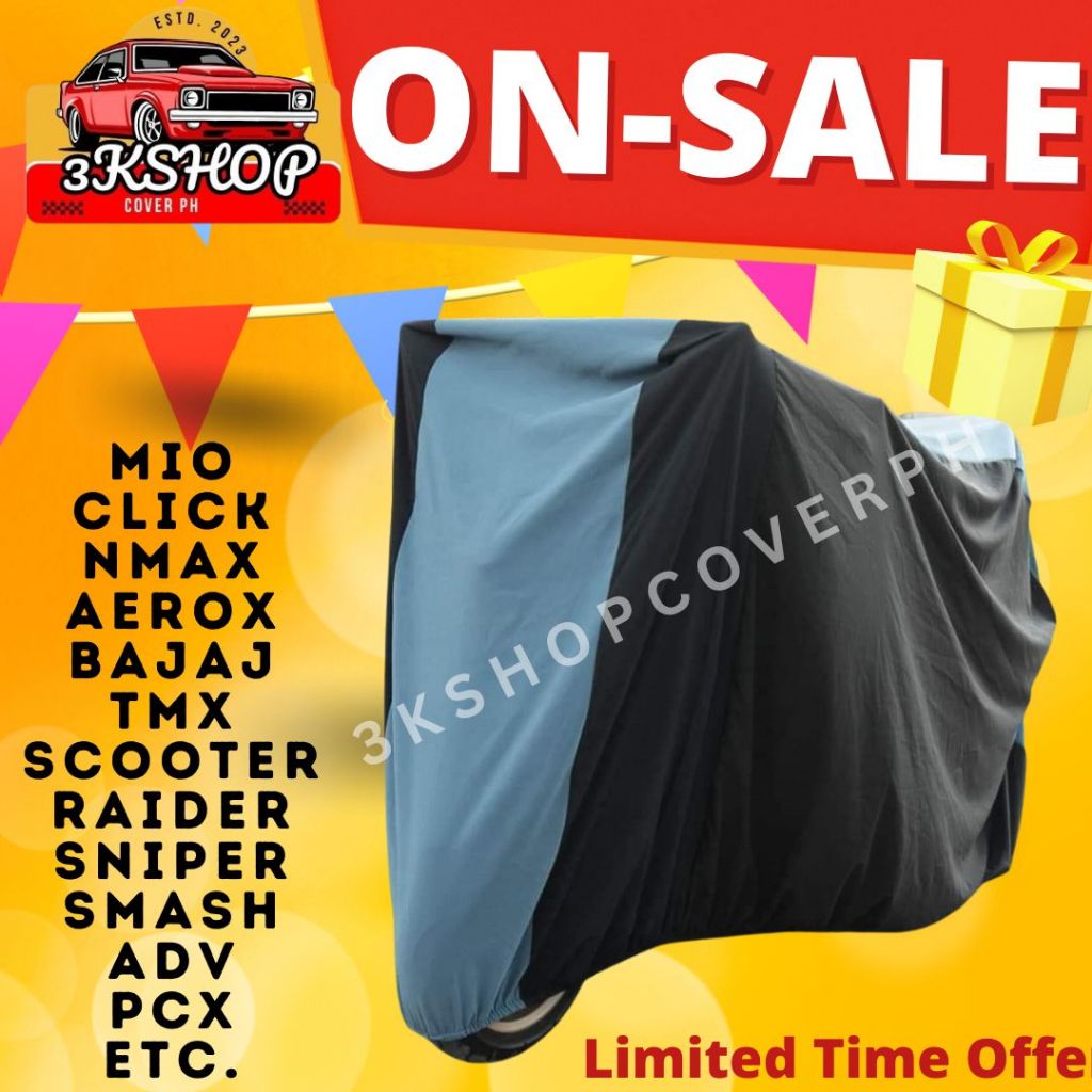 MOTORCYCLE COVER ALL TYPES TMX SCOOTER RAIDER MIO CLICK NMAX AEROX ...